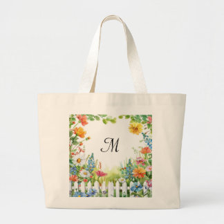 Lente Sprookjestuin Aangepast Grote Tote Bag