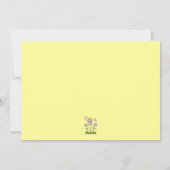 Lente Spullen · Paarse Bloemen & Vlinders Feestdagenkaart (Achterkant)