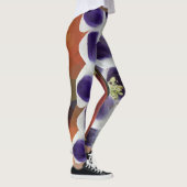 Lente Stemming Abstracte Kunst & Bloemen Leggings (Rechts)