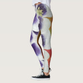 Lente Stemming Abstracte Kunst & Bloemen Leggings (Links)