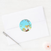 Lente stickers cherubs en lamsvlees (Envelop)