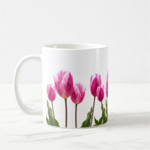 Lente stijl roze tulp bloem / Pasen Koffiemok