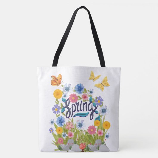 Lente, stijl tote bag (Voorkant)