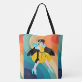 Lente, stijl tote bag (Achterkant)