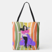 Lente, stijl tote bag (Achterkant)