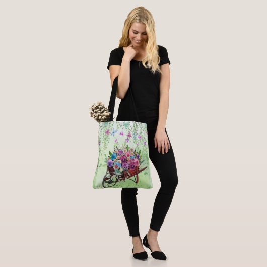 Lente, stijl tote bag (Op model)