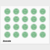 Lente Stippen Groen Dank u Stickers (Vel)