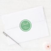 Lente Stippen Groen Dank u Stickers (Envelop)