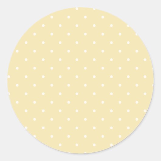 Lente Stippen Micro | Roomboter Ronde Sticker (Voorkant)