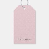 Lente Stippen Micro | Zachte Blos Cadeaulabel (Achterkant)