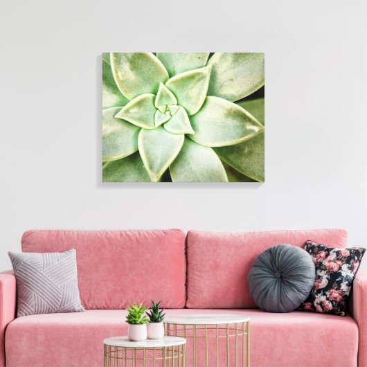 Lente Succulent Canvas Afdruk (Insitu (Woonkamer))
