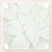Lente Succulent Glazen Onderzetter (Achterkant)