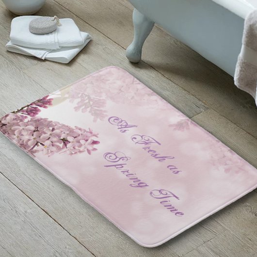 Lente Syringa Bloesem Zachte Roze Bloem Badmat