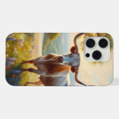 Lente Texas longhorn koe iPhone Hoesje (Achterkant horizontaal)