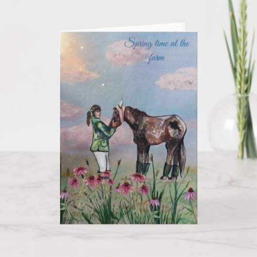 Lente tijd bij het boerderij nummer drie (Voorkant)