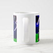 Lente tijd bloem en kikker grote koffiekop (Achterkant)