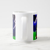 Lente tijd bloem en kikker grote koffiekop (Achterkant)