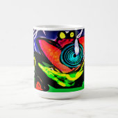 Lente tijd bloem en kikker koffiemok (Center)