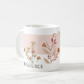 Lente Tijd Bloem Persoonlijke Naam Thee Koffiemok (Voorkant links)