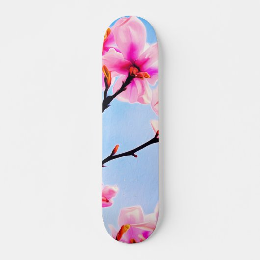 Lente tijd bloesems persoonlijk skateboard (Voorkant)