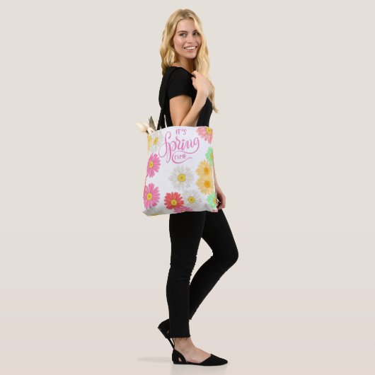 LENTE TIJD CANVAS CANVAS TAS (Op model)