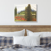 LENTE TIJD IN DE ROCKIES WATERVERF CANVAS AFDRUK (Insitu (Slaapkamer))