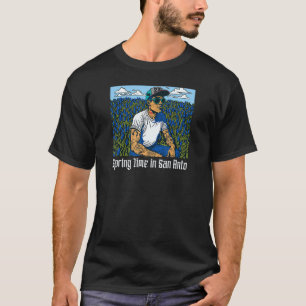Lente Tijd in San Antonio Grappig San Antonio Blue T-shirt