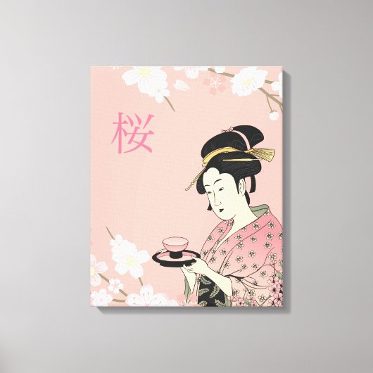 Lente tijd, Japanse Sakura Canvas Afdruk (Voorkant)