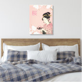 Lente tijd, Japanse Sakura Canvas Afdruk (Insitu (Slaapkamer))