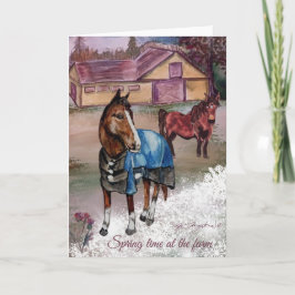 Lente tijd op het boerderij zes