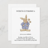 Lente tijd: paasbundel met bloemen kaart (Voorkant / Achterkant)