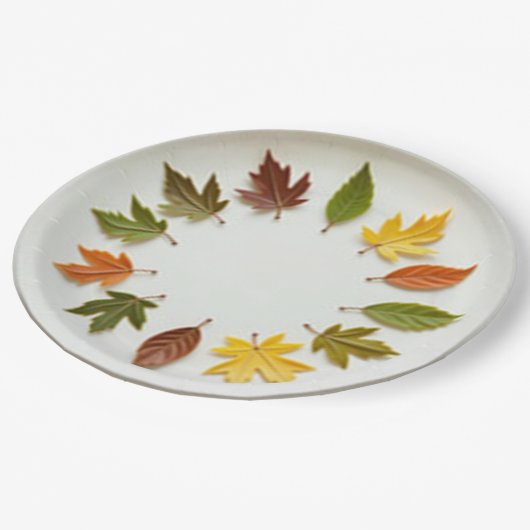 Lente tijd papieren bordje (Gekanteld)