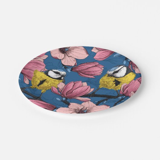 Lente tijd papieren bordje (Gekanteld)