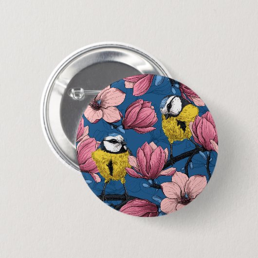 Lente tijd ronde button 5,7 cm (Voorkant /achterkant)