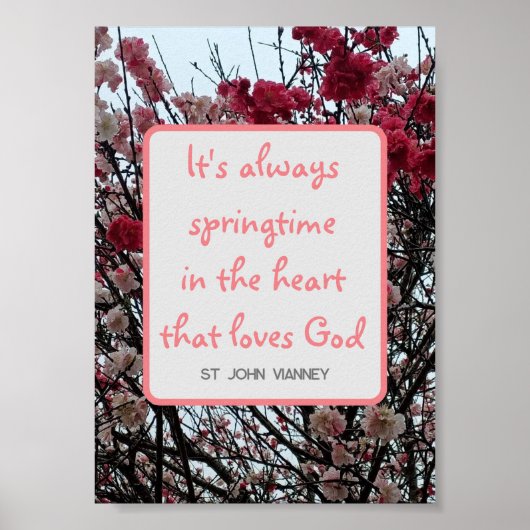 Lente tijd Sakura Poster (Voorkant)