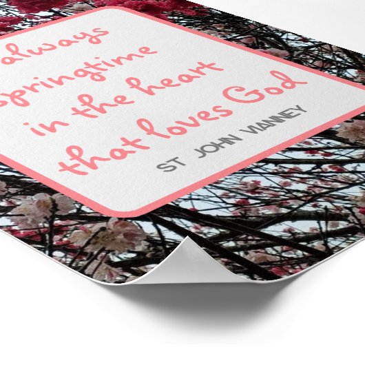 Lente tijd Sakura Poster (Hoek)