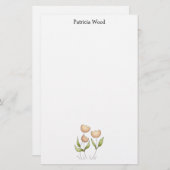 Lente tijd ・ Tulpen Briefpapier (Voorkant / Achterkant)