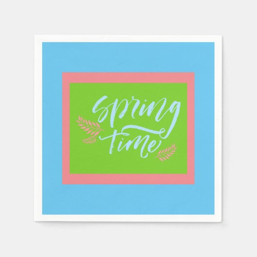 Lente-tijdpapier Napkins Servet (Voorkant)