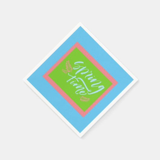 Lente-tijdpapier Napkins Servet (Hoek)