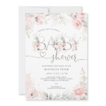 Lente Tuin Baby Shower Uitnodiging