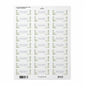 Lente Tuin Bloem Bruiloft Adres Label (Full Sheet)