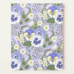 Lente tuin bloemen op lavendel planner