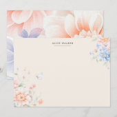 Lente Tuin Bloemige Blush Briefkaart (Voorkant / Achterkant)