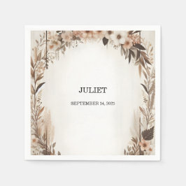 Lente Tuin Hout Boho Bruiloft Bridal Shower Servet