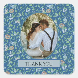 Lente Tuin Moeder Dag Robin Nest Koningin Foto Vierkante Sticker