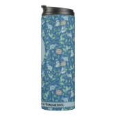 Lente Tuin Moeder Dag Roodborstje Nest Kantwerk Qu Thermosbeker (Geroteerd rechts)