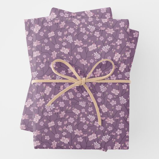 Lente Tuin Moederdag Aziatische Bloemen Japans Inpakpapier Vel (In situ)