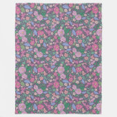 Lente Tuin Moederdag Klaprozen Japanse Waaier Fleece Deken (Voorkant)