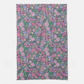 Lente Tuin Moederdag Klaprozen Japanse Waaier Theedoek (Verticaal)