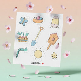 Lente Tuin Mooie Dingen & Natuur Kinderen Sticker